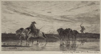 Igáslovak alkotó: Charles Francois Daubigny