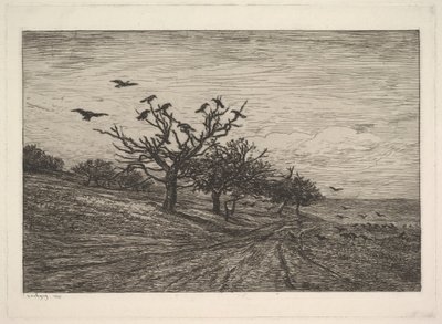 Varjakkal teli fa, 1867. alkotó: Charles Francois Daubigny