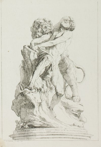 Milo of Croton alkotó: Charles Francois Hutin