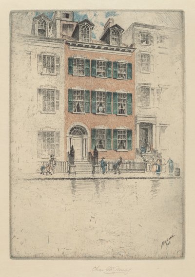 Ericsson háza, Beach Street, 1908. alkotó: Charles Frederick William Mielatz