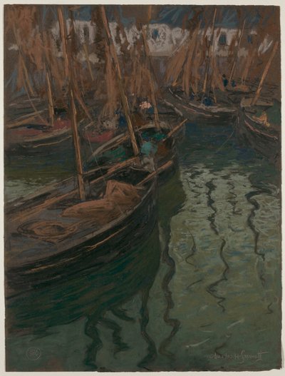 Dock Harmony – horgászcsónakok alkotó: Charles Fromuth