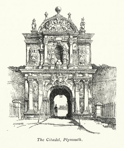 The Citadel, Plymouth (litográfia) alkotó: Charles George Harper