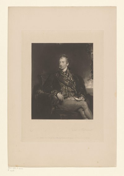 Klemens portréja Metternichtől Metternich herceg (cím a tárgyon) alkotó: Charles George Lewis
