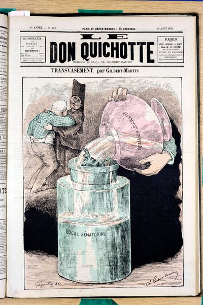 „A Don Quijote” címlapja, 113. szám, Színes szatirikus alkotó: Charles Gilbert Martin