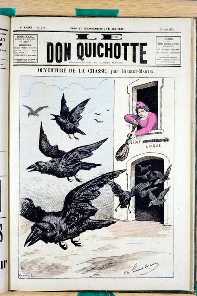 „A Don Quijote” címlapja, 271. szám, Satirique en Colors alkotó: Charles Gilbert Martin