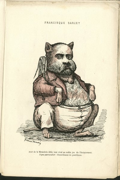 Illusztráció: Charles Gilbert-Martin (1839-1905) a „Kortárs grimaszok” c. alkotó: Charles Gilbert Martin
