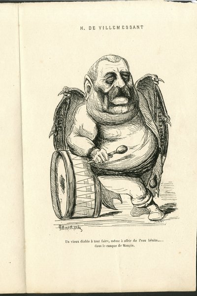 Illusztráció: Charles Gilbert-Martin (1839-1905) a „Kortárs grimaszok” c. alkotó: Charles Gilbert Martin