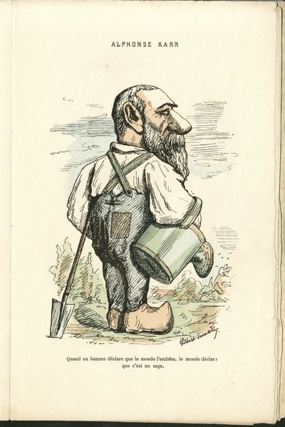 Illusztráció: Charles Gilbert-Martin (1839-1905) a „Kortárs grimaszok” c. alkotó: Charles Gilbert Martin