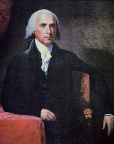 James Madison (1751-1836) (színes litó) alkotó: Charles Gilbert Stuart