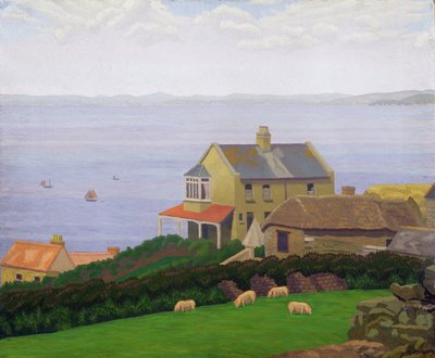 Táj (olaj, vászon) alkotó: Charles Ginner
