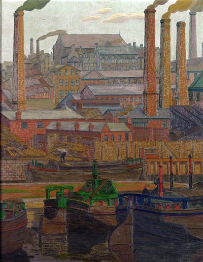 Leeds-csatorna (olaj, vászon) alkotó: Charles Ginner