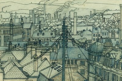 Leeds Roofs alkotó: Charles Ginner