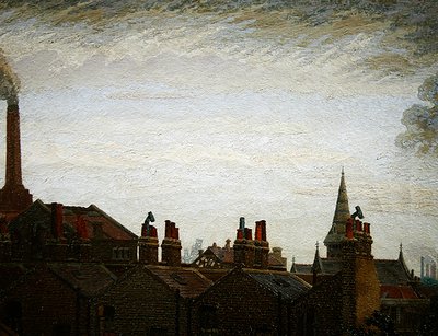 Tetőtetők, Pimlico alkotó: Charles Ginner