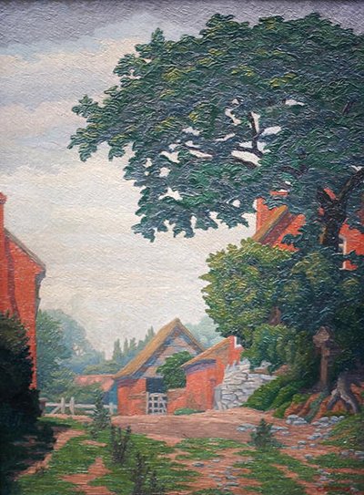 Woodlane Farm, Bearley (olaj) alkotó: Charles Ginner