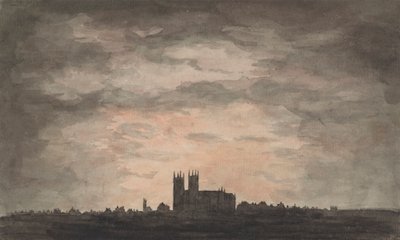 Egy nagy templom (Westminster Abbey) naplementekor alkotó: Charles Gore