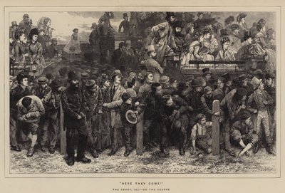 Here They Come!, a Derby, 1871, On the Course alkotó: Charles Green