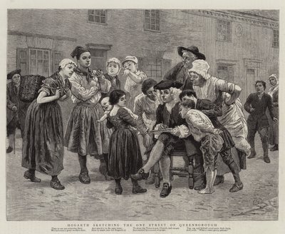 Hogarth felvázolja Queenborough egyetlen utcáját alkotó: Charles Green