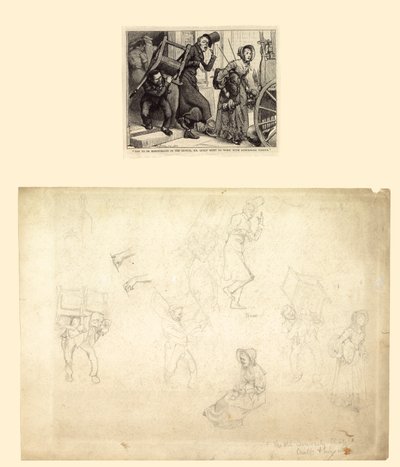 Illusztráció Charles Dickens Old Curiosity Shop című művéhez alkotó: Charles Green