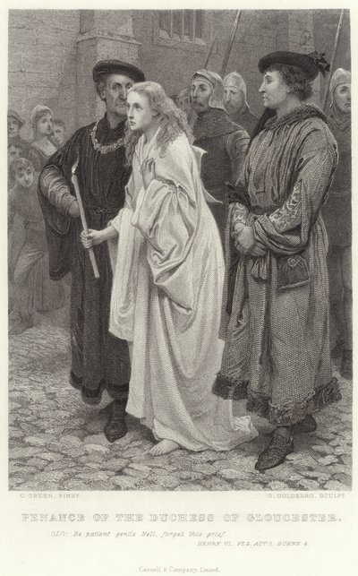 Gloucester hercegnő vezeklése, VI. Henrik, 2. rész, 2. felvonás, 4. jelenet alkotó: Charles Green