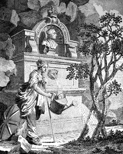 A művészkatalógus előlapja, 1760-as évek. alkotó: Charles Grignion