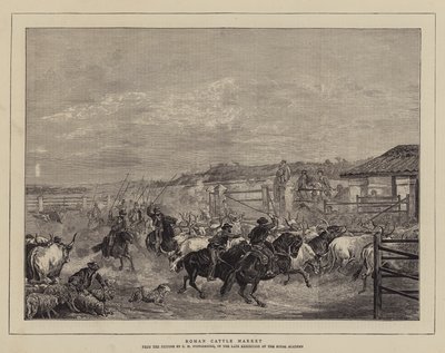 római marhapiac alkotó: Charles H. Poingdestre