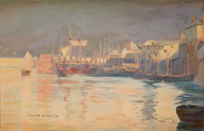 Newlyn Harbour, 1887. alkotó: Charles H Whitworth