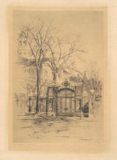 A Johnson Gate, Cambridge, Massachusetts alkotó: Charles H. Woodbury