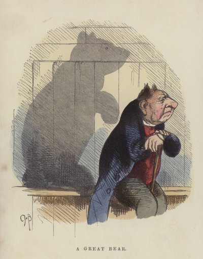 Egy nagy medve (színes metszet) alkotó: Charles Henry Bennett