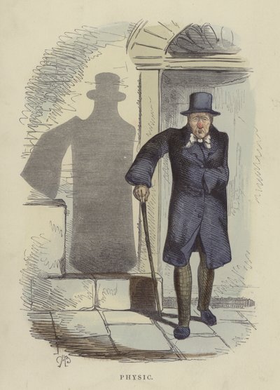 Fizikai (színes metszet) alkotó: Charles Henry Bennett