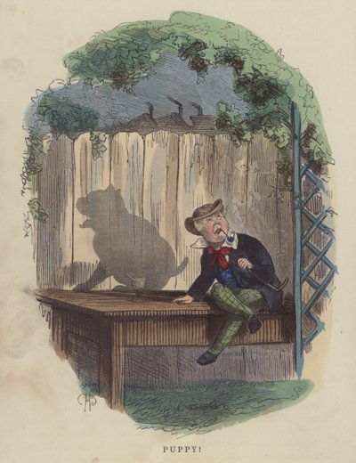 Kiskutya (színes metszet) alkotó: Charles Henry Bennett