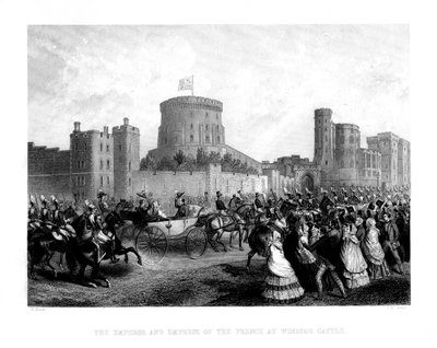A franciák császára és császárnője a windsori kastélyban, 1855, 1875. alkotó: Charles Henry Jeens