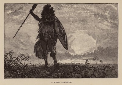 Illusztráció Allan Quatermainhez, H Rider Haggard (metszet) alkotó: Charles Henry Malcolm Kerr