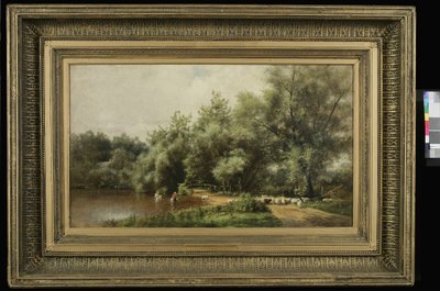 Birkamosás Long Islanden, 1874 alkotó: Charles Henry Miller