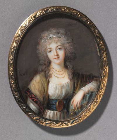Fiatal nő portréja, c. 1785. alkotó: Charles Hénard