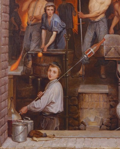 Egy kemence belseje, 1865 olaj, vászon részlet 191514-ből alkotó: Charles Housez