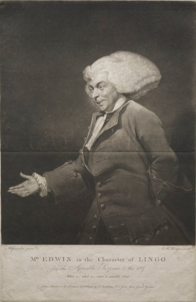 Mr. Edwin a Lingo karakterében alkotó: Charles Howard Hodges
