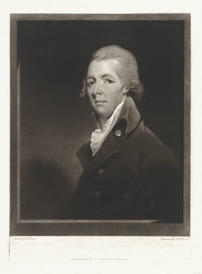 William Pitt államférfi portréja alkotó: Charles Howard Hodges