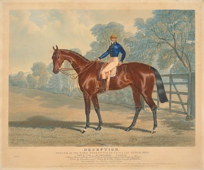 [Rennen]: "Deception", Gewinner der Oaks Stakes in Epsom, 1839, geritten von J. Day alkotó: Charles Hunt