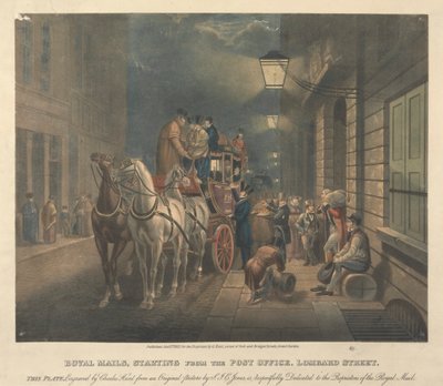 Royal Mails, a Postától indulva, a Lombard Street alkotó: Charles Hunt
