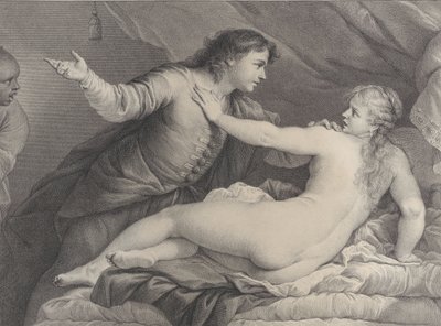 Tarquin és Lucretia, 1752. alkotó: Charles Hutin