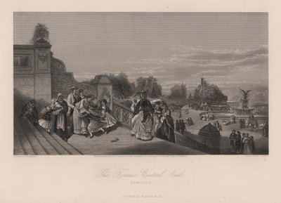 The Terrace, Central Park, New York City, New York, USA (metszet) alkotó: Charles I Rosenberg