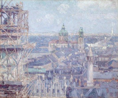Lipcse (olaj, vászon) alkotó: Charles J. Palmie