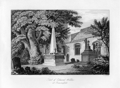 Edmund Waller sírja, Beaconsfield, Buckinghamshire, 1840. alkotó: Charles J. Smith