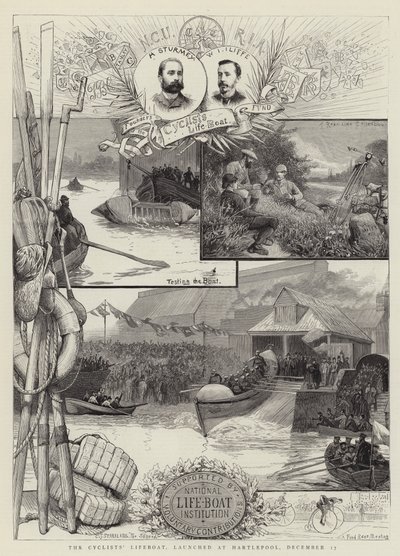A kerékpárosok mentőcsónakja Hartlepoolban, december 17-én indult vízre alkotó: Charles J. Staniland