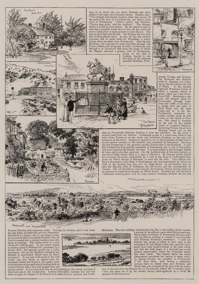 Portsmouthba Nicholas Nicklebyvel és Smike-kal alkotó: Charles J. Staniland