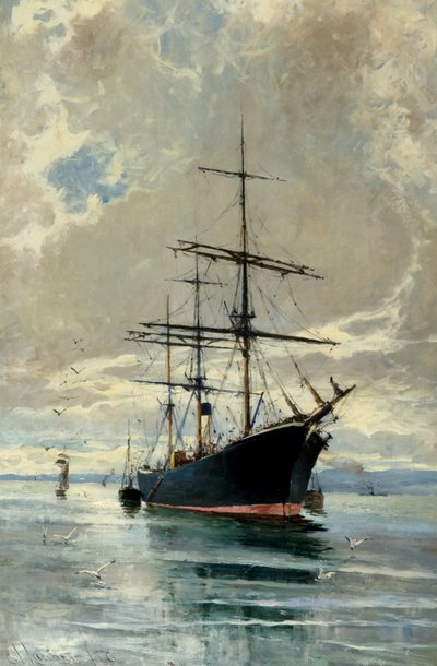 Horgonynál alkotó: Charles James Lauder
