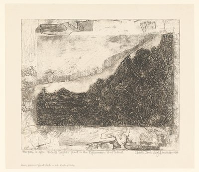 Sziklás táj utakkal és egy folyóval alkotó: Charles James Wright (signed by artist)