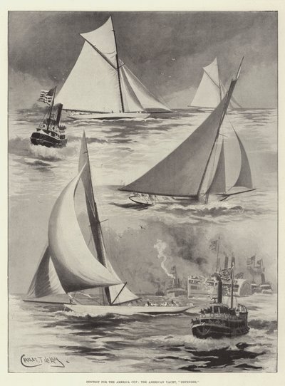 Verseny az Amerika Kupáért, az American Yachtért, a Defenderért alkotó: Charles John de Lacy