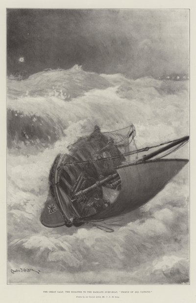 A nagy gála, a Margate szörfhajó katasztrófája, minden nemzet barátja alkotó: Charles John de Lacy