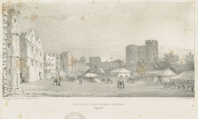 Dudley kastély – The Keep: litográfia, 1837. július (nyomtatott) alkotó: Charles Joseph Hullmandel